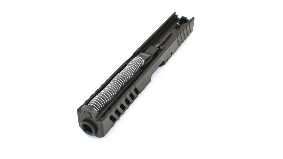 Grey Ghost Precision Glock 17 Gen 3 Slide, Complete - V1 w/Non-Threaded Barrel, Black, APGG100202N
