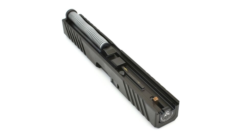 Grey Ghost Precision Glock 17 Gen 3 Slide, Complete - V1 w/Non-Threaded Barrel, Black, APGG100202N