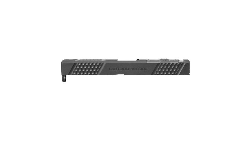 Grey Ghost Precision Glock 17 Gen 5 Pistol Slide w/ RMR-DP, Pro Cut, Version 2, Black Nitride, GGP-17-5-OC-V2