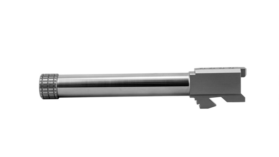 Grey Ghost Precision Glock 17 Gen3-4 Threaded Match Grade Barrel, 9mm SAAMI, Non Coated, Stainless Steel, Barrel-G17-T-NC