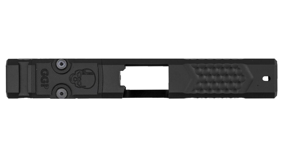 Grey Ghost Precision Glock 19 Gen 3 Pistol Slide w/ RMR-DP Pro Cut, Version 2, Black Nitride, GGP-19-3-OC-V2, EDEMO1