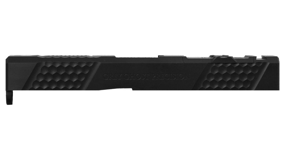 Grey Ghost Precision Glock 19 Gen 3 Pistol Slide w/ RMR-DP Pro Cut, Version 2, Black Nitride, GGP-19-3-OC-V2, EDEMO1
