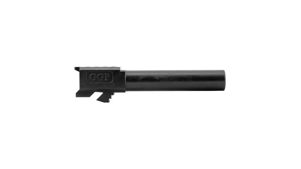 Grey Ghost Precision Match Non-Threaded Pistol Barrel, Glock 19 Gen 5, 9mm, 4 inch, Nitride Finish, Black, BARREL-G19-5-NT-BN