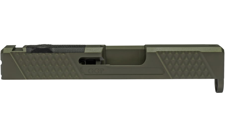 Grey Ghost Precision Glock 43 Version 2 Stripped Pistol Slide, Olive Drab Cerakote, GGP-SPG43-V2-OD