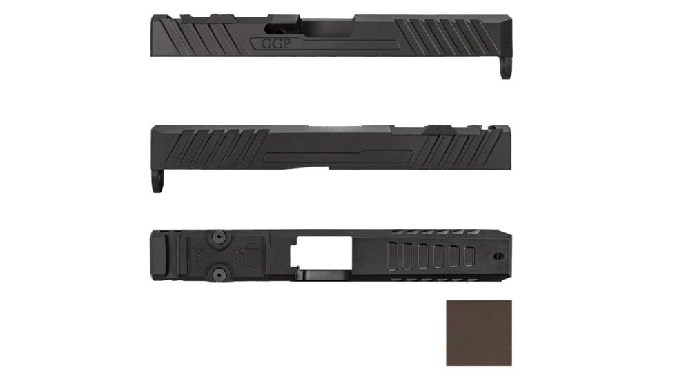 Grey Ghost Precision Glock Version 3 Pistol Slide w/ RMR-DP Pro Cut, for Glock 17 Gen 3, FDE Cerakote, GGP-17-3-OC-FDE-V3