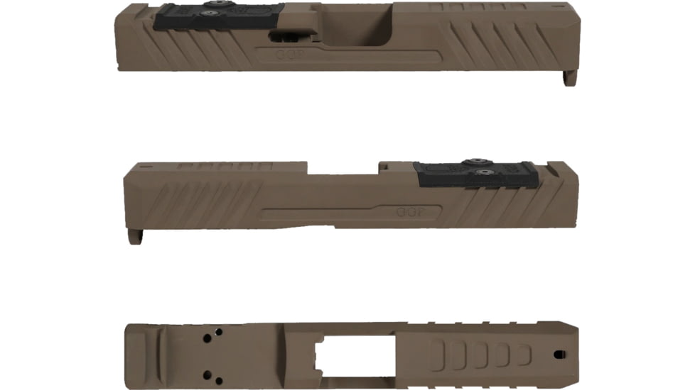 Grey Ghost Precision Version 3 Pistol Slide w/ RMR-DP Pro Cut, Glock 19 Gen 3, 17-4 Stainless Steel, FDE Cerakote, GGP-19-3-OC-FDE-V3