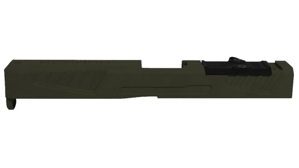 Grey Ghost Precision Glock Version 5 Pistol Slide w/ RMR-DP Pro Cut, for Glock 17 Gen 3, Olive Drab Cerakote, GGP-17-3-OC-OD-V5