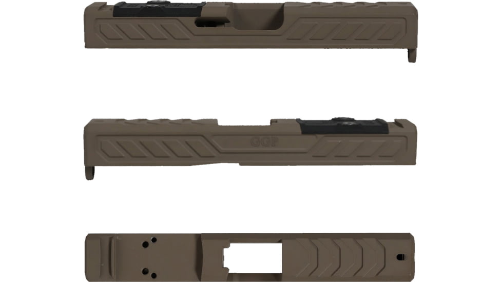 Grey Ghost Precision Version 6 Pistol Slide w/ RMR-DP Pro Cut, Glock 19 Gen 3, 17-4 Stainless Steel, FDE Cerakote, GGP-19-3-OC-FDE-V6