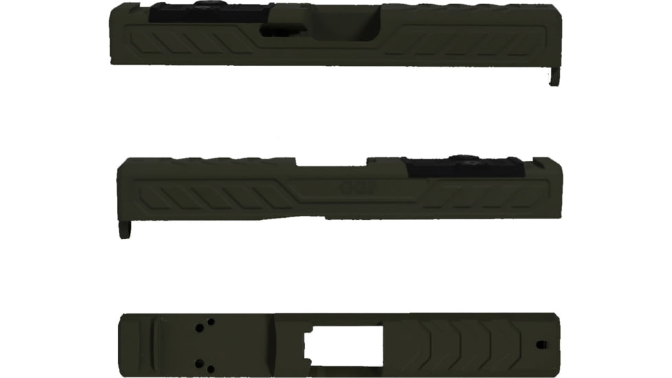 Grey Ghost Precision Glock Version 6 Pistol Slide w/ RMR-DP Pro Cut, for Glock 19 Gen 5, Olive Drab Cerakote, GGP-19-5-OC-OD-V6