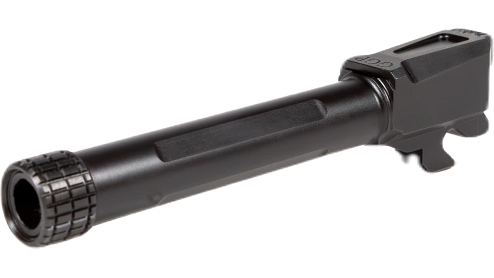 Grey Ghost Precision Match Threaded Pistol Barrel, SIG P320 Compact, 9mm, 4.625 inch, 1-10 Twist, 1/2 x 28 Thread, Nitride Finish, Black, BARREL-P320-C-T-BN