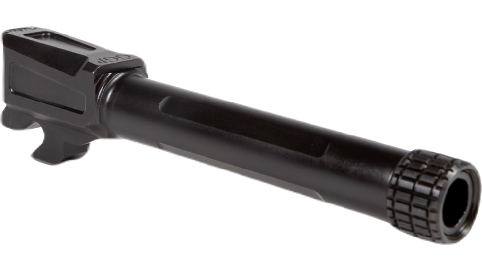 Grey Ghost Precision Match Threaded Pistol Barrel, SIG P320 Compact, 9mm, 4.625 inch, 1-10 Twist, 1/2 x 28 Thread, Nitride Finish, Black, BARREL-P320-C-T-BN