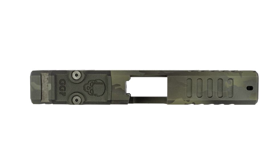 OpticsPlanet Exclusive Grey Ghost Precision GGP Glock 19 Gen 3 Slide, RMR Cut-Version 1, MultiCam, Black, GGP-19-3-RMR-BMC