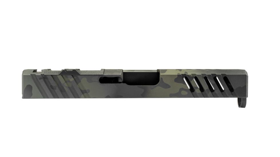 OpticsPlanet Exclusive Grey Ghost Precision GGP Glock 19 Gen 3 Slide, RMR Cut-Version 1, MultiCam, Black, GGP-19-3-RMR-BMC