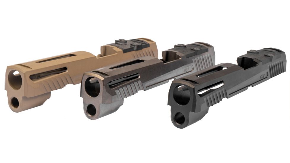 Grey Ghost Precision Sig P320 Full Size Slide Version 1, Stainless Steel, Black, GGP-320-F-BLK-1