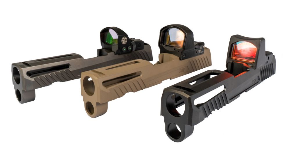 Grey Ghost Precision Sig P320 Full Size Slide Version 1, Stainless Steel, Black, GGP-320-F-BLK-1