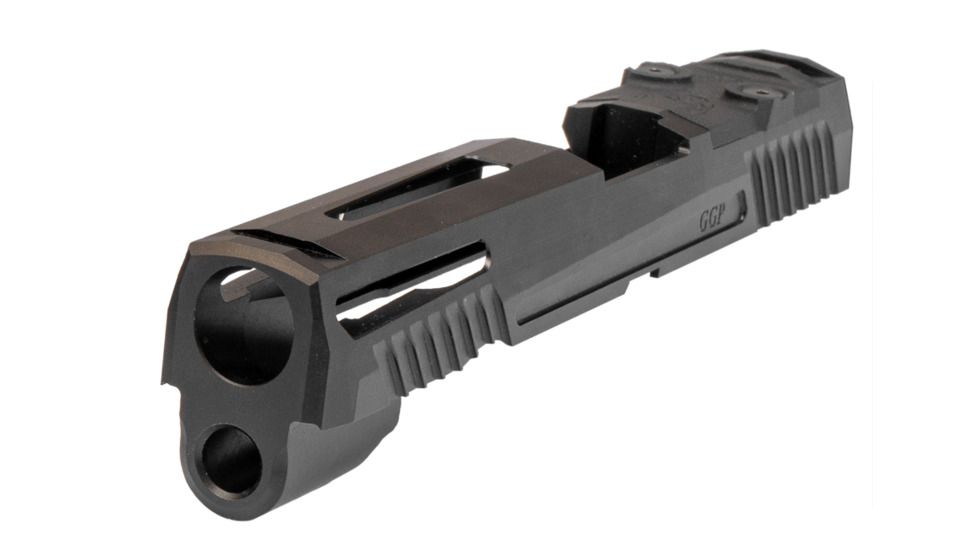 Grey Ghost Precision Sig P320 Full Size Slide Version 1, 9mm, 416 Stainless Steel DLC Finish, Black, GGP-320-F-BLK-1