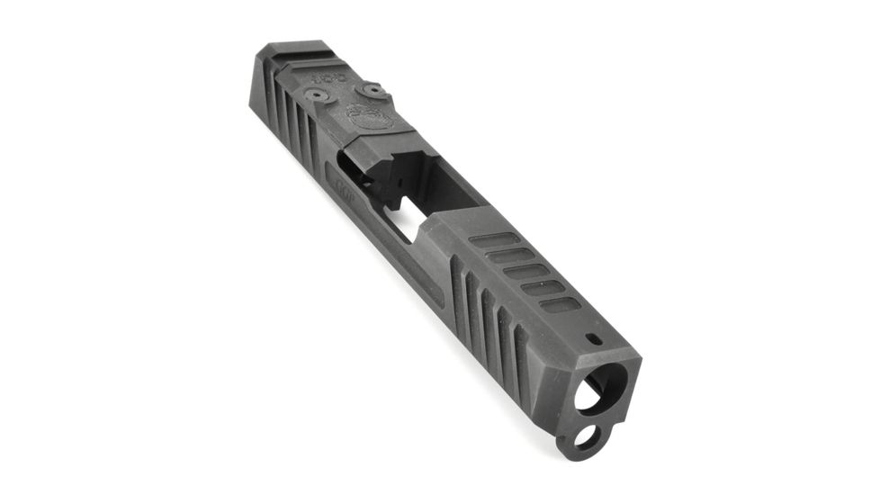 Grey Ghost Precision Version 3 Pistol Slide, RMR/DP Pro Cut, Glock 19 Gen3, 17-4 Stainless Steel, Nitride Coated, Black, GGP-19-3-OC-V3