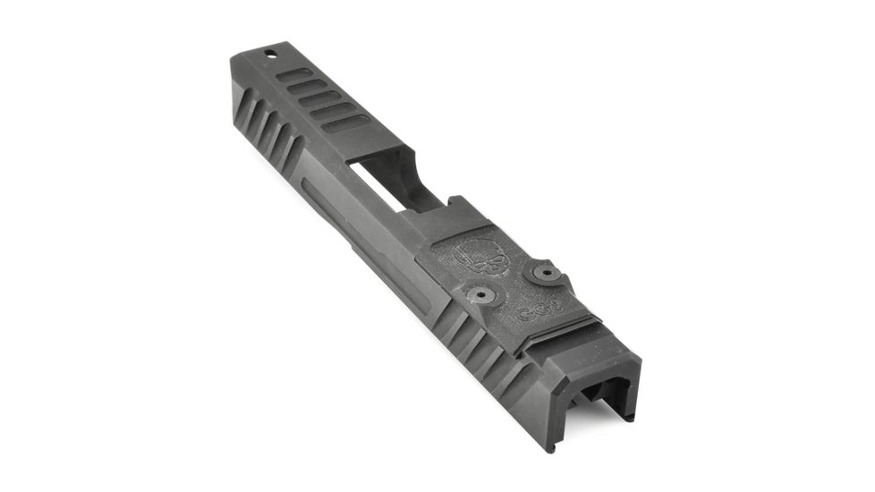 Grey Ghost Precision Version 3 Pistol Slide, RMR/DP Pro Cut, Glock 19 Gen3, 17-4 Stainless Steel, Nitride Coated, Black, GGP-19-3-OC-V3