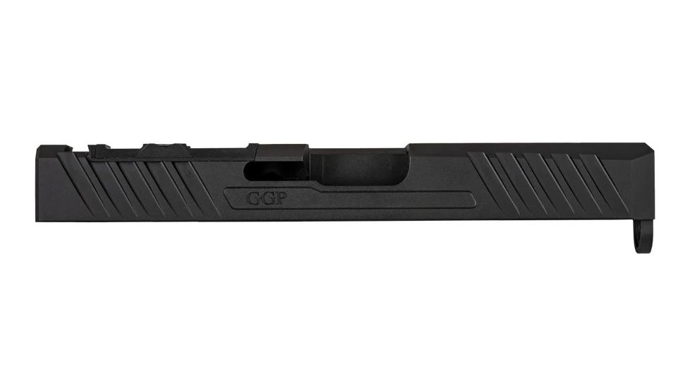Grey Ghost Precision Version 3 Pistol Slide w/ RMR-DP Pro Cut, Glock 19 Gen 4, 17-4 Stainless Steel, Nitride Coated, Black, GGP-19-4-OC-V3