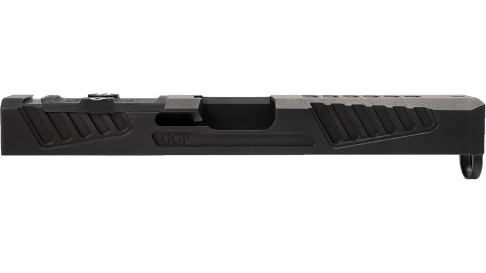 Grey Ghost Precision Version 5 Pistol Slide w/ RMR-DP Pro Cut, Glock 17 Gen 5, 17-4 Stainless Steel, Nitride Coated, Black, GGP-17-5-OC-V5