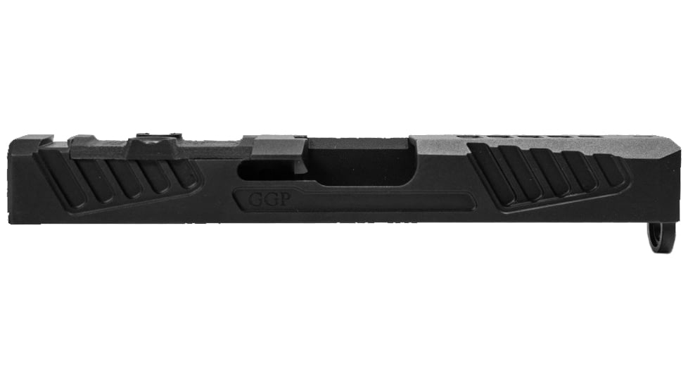 Grey Ghost Precision Version 5 Pistol Slide w/ RMR-DP Pro Cut, Glock 19 Gen 4, 17-4 Stainless Steel, Nitride Coated, Black, GGP-19-4-OC-V5