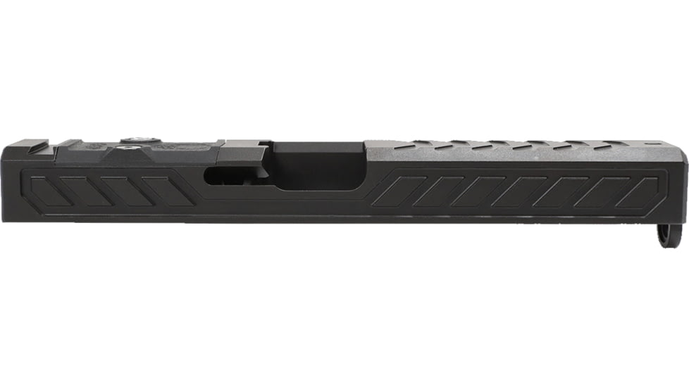 Grey Ghost Precision Version 6 Pistol Slide w/ RMR-DP Pro Cut, Glock 17 Gen 5, 17-4 Stainless Steel, Nitride Coated, Black, GGP-17-5-OC-V6