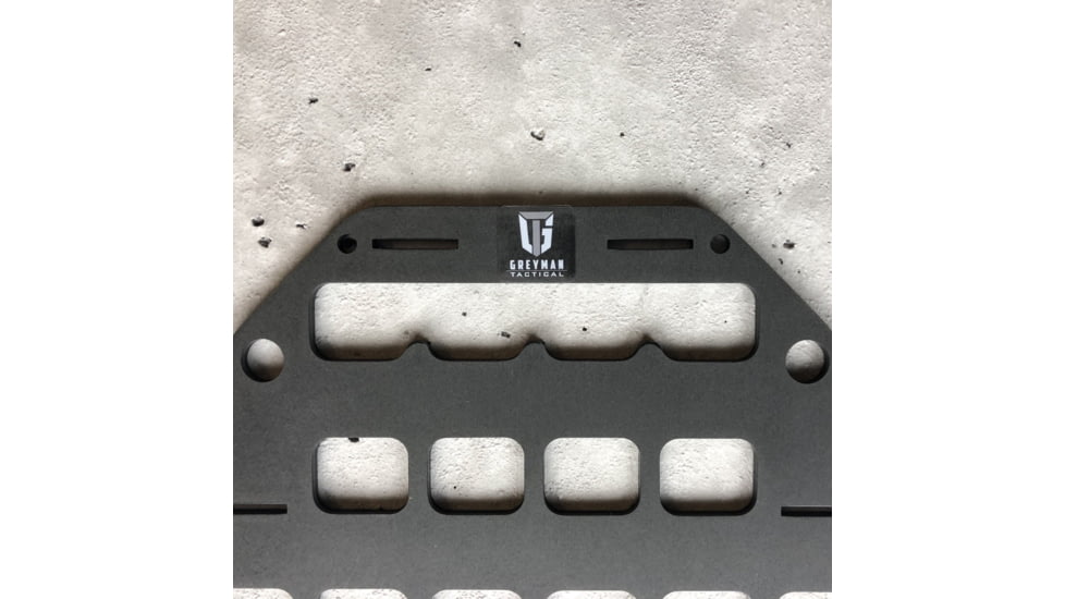 Grey Man Tactical 10.25 x 19 Rigid MOLLE Panel, Black, 000161