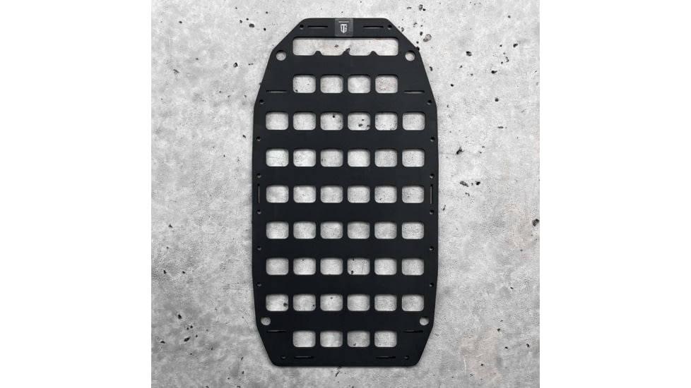 Grey Man Tactical 10.25 x 19 Rigid MOLLE Panel, Black, 000161