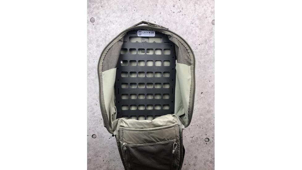 Grey Man Tactical 10.75 x 21 Rigid MOLLE Panel, Black, 000162