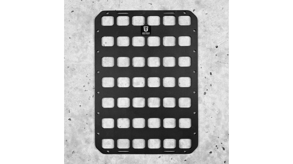 Grey Man Tactical 10 x 14 Rigid MOLLE Panel, Black, 000150