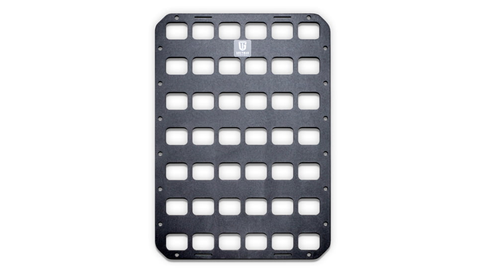 Grey Man Tactical 10 x 14 Rigid MOLLE Panel, Black, 000150