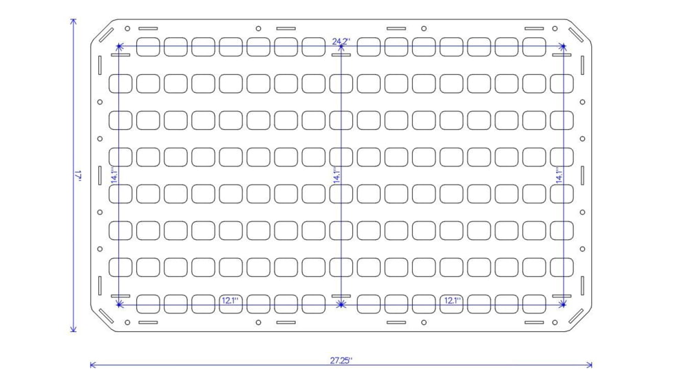 Grey Man Tactical 27.25 x 17 RMP, Black, 000189