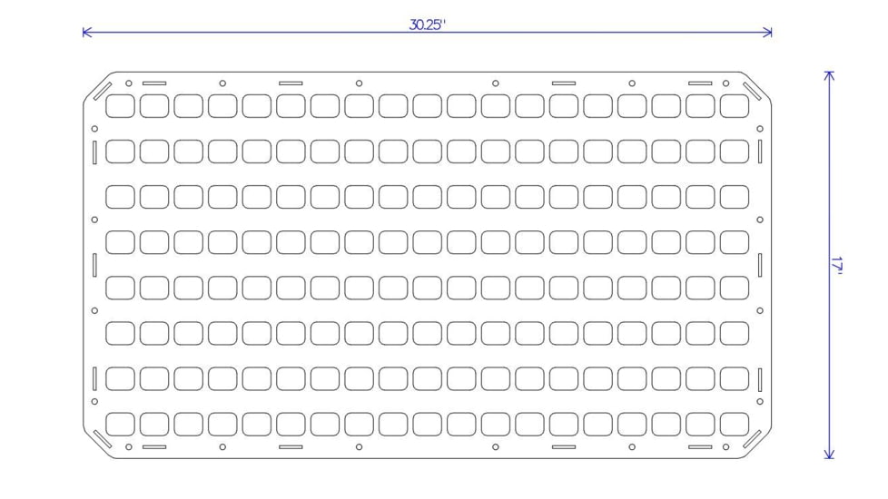 Grey Man Tactical 30.25 x 17 RMP w/Case, 3M Dual Lock Fastener Kit, Black, 000195