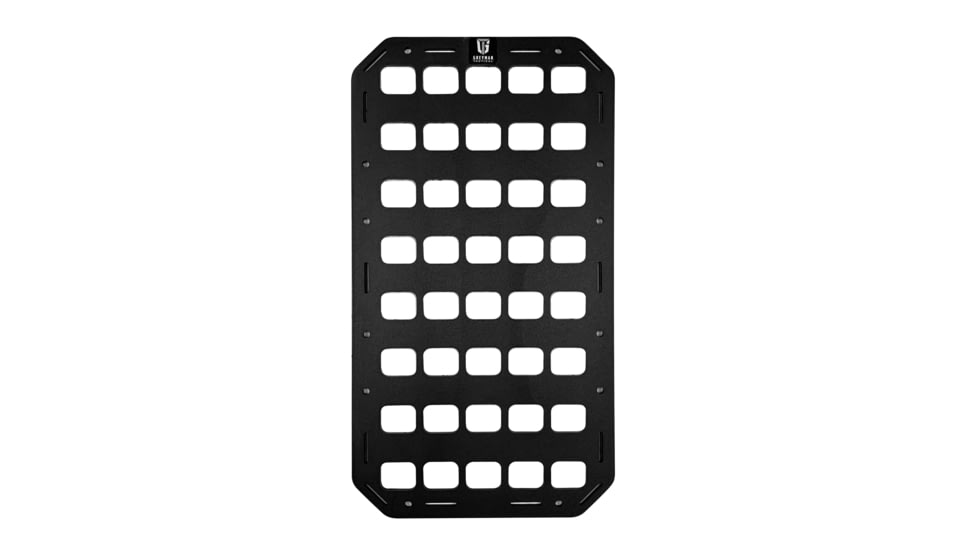 Grey Man Tactical 9.25 x 17 Rigid MOLLE Panel, Black, 000155