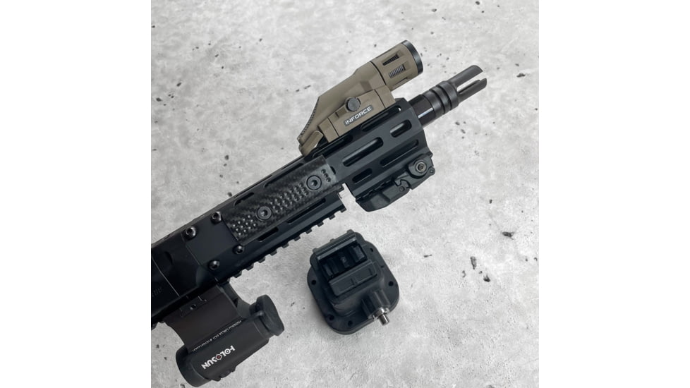 Grey Man Tactical Locking Rifle Mount w/Raptor Picatinny, Black, 000028