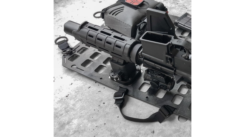 Grey Man Tactical Locking Rifle Mount w/Raptor Picatinny, Black, 000028