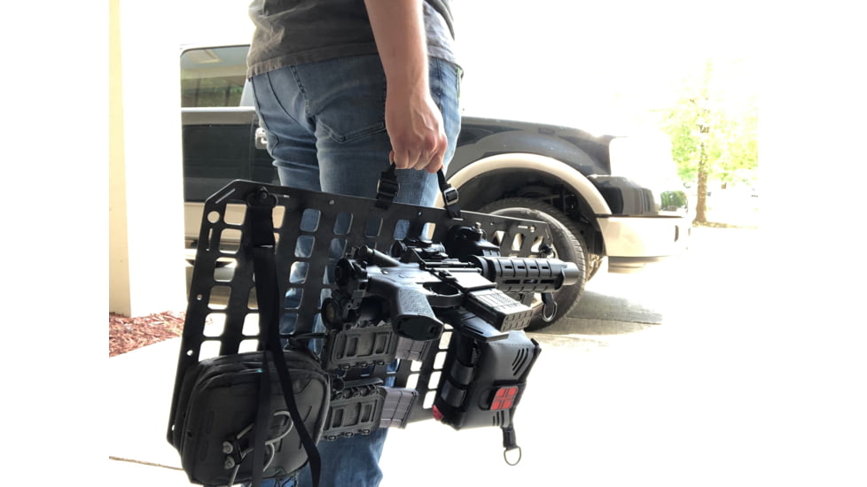 Grey Man Tactical Locking Rifle Mount w/Raptor Picatinny, Black, 000028