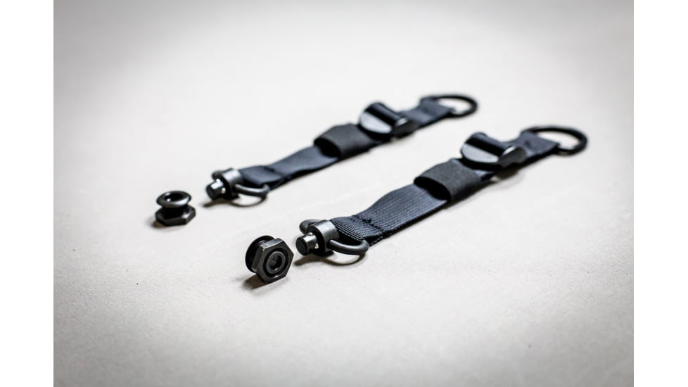 Grey Man Tactical Push Button D-Ring &amp; Push Button Loop-Around RMP Straps w/Headrest Post &amp; Seat Bottom, Black, GMT-PM-16