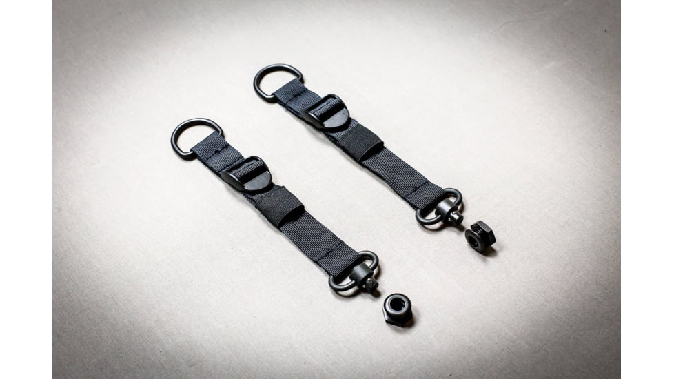 Grey Man Tactical Push Button D-Ring &amp; Push Button Loop-Around RMP Straps w/Headrest Post &amp; Seat Bottom, Black, GMT-PM-16