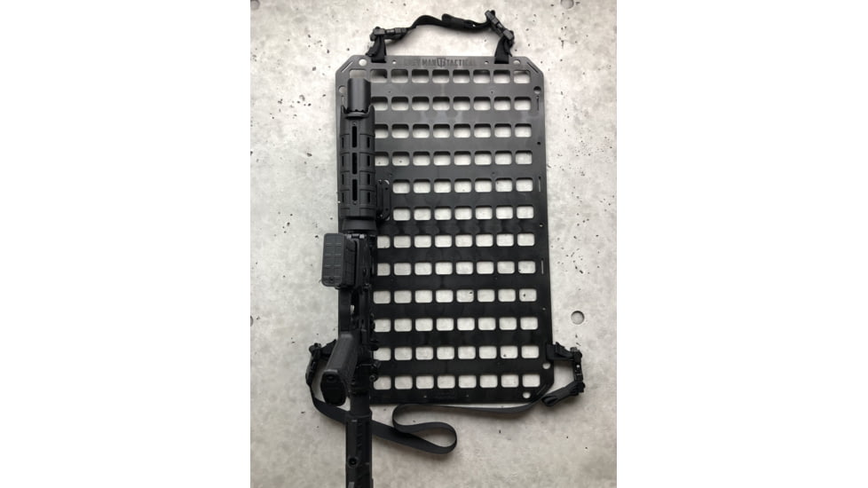 Grey Man Tactical Vehicle Locking Rifle Rack w/Raptor Picatinny Mount, 15.25 x 25 RMP, Black, 000335
