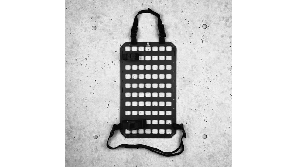 Grey Man Tactical Vehicle Rifle Rack w/Rubber Clamps, 12.25 x 21 RMP, Black, 000293