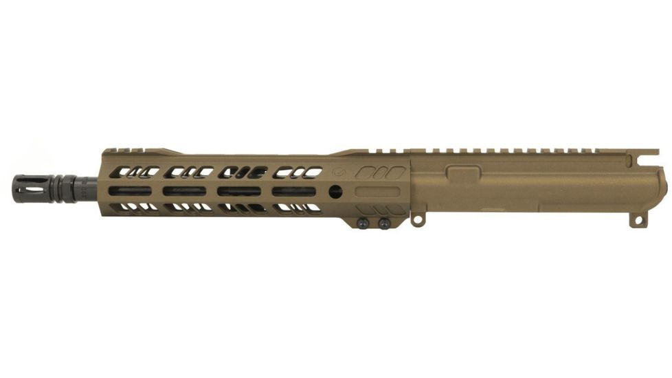 Grid Defense Complete Upper Receiver, .300 Blackout, 10.5 inch, Pistol Length, 4150 Steel Light HBAR Barrel, 1-8 Twist, 10.5 inch Hand Guard, A2 Flash Hider, Burnt Bronze, GD105E9GFR300BB