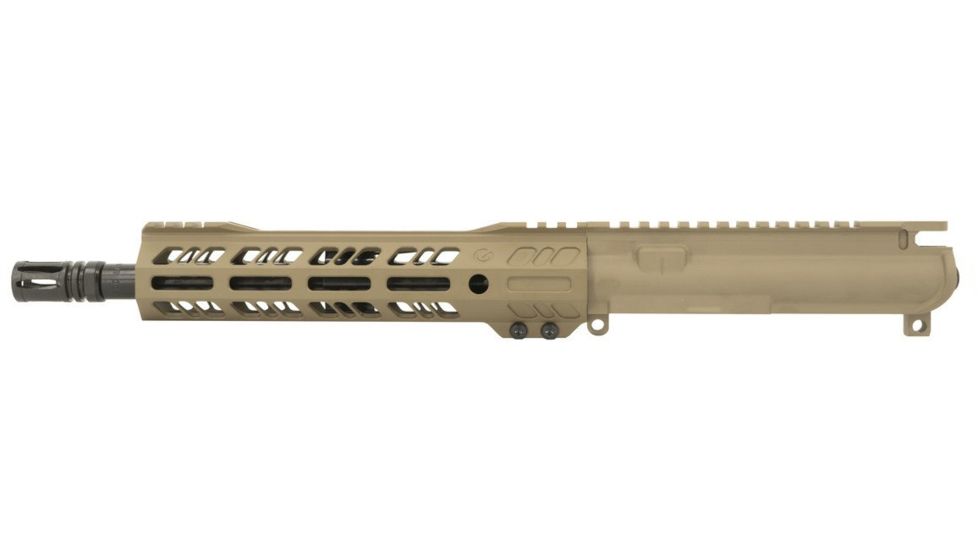 Grid Defense Complete Upper Receiver, .300 Blackout, 10.5 inch, Pistol Length, 4150 Steel Light HBAR Barrel, 1-8 Twist, 10.5 inch Hand Guard, A2 Flash Hider, Flat Dark Earth, GD105E9GFR300FDE