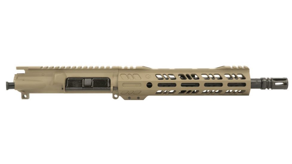 Grid Defense Complete Upper Receiver, .300 Blackout, 10.5 inch, Pistol Length, 4150 Steel Light HBAR Barrel, 1-8 Twist, 10.5 inch Hand Guard, A2 Flash Hider, Flat Dark Earth, GD105E9GFR300FDE