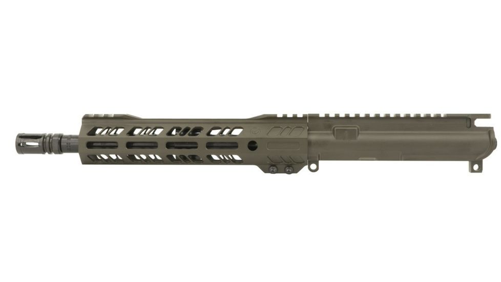 Grid Defense Complete Upper Receiver, .300 Blackout, 10.5 inch, Pistol Length, 4150 Steel Light HBAR Barrel, 1-8 Twist, 10.5 inch Hand Guard, A2 Flash Hider, OD Green, GD105E9GFR300OD