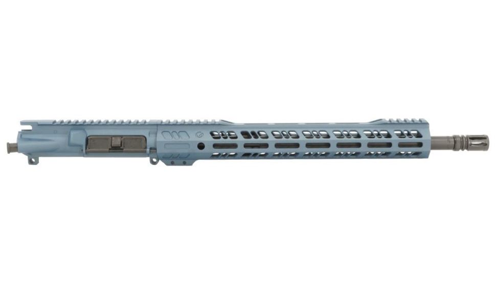 Grid Defense Complete Upper Receiver, .300 Blackout, 16 inch, Pistol Length, 4150 Light HBAR Barrel, 1-8 Twist, 14 inch M-LOK Rail, A2 Flash Hider, Blue Titanium, GD16E14GFR300BT