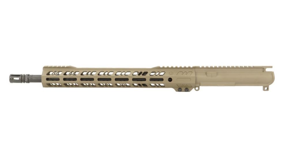 Grid Defense Complete Upper Receiver, .300 Blackout, 16 inch, Pistol Length, 4150 Light HBAR Barrel, 1-8 Twist, 14 inch M-LOK Rail, A2 Flash Hider, Flat Dark Earth, GD16E14GFR300FDE