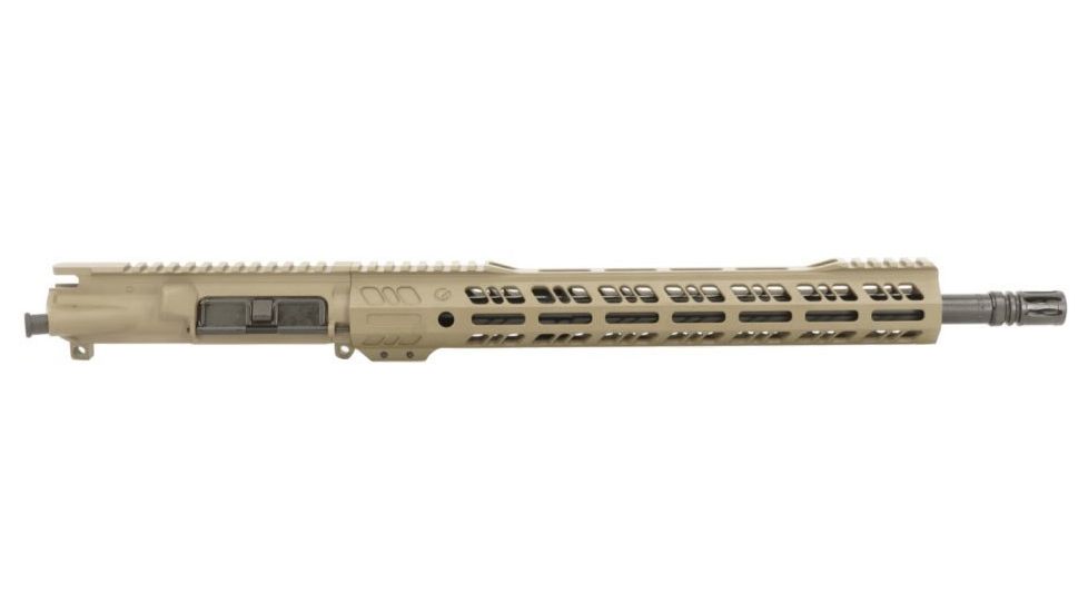 Grid Defense Complete Upper Receiver, .300 Blackout, 16 inch, Pistol Length, 4150 Light HBAR Barrel, 1-8 Twist, 14 inch M-LOK Rail, A2 Flash Hider, Flat Dark Earth, GD16E14GFR300FDE