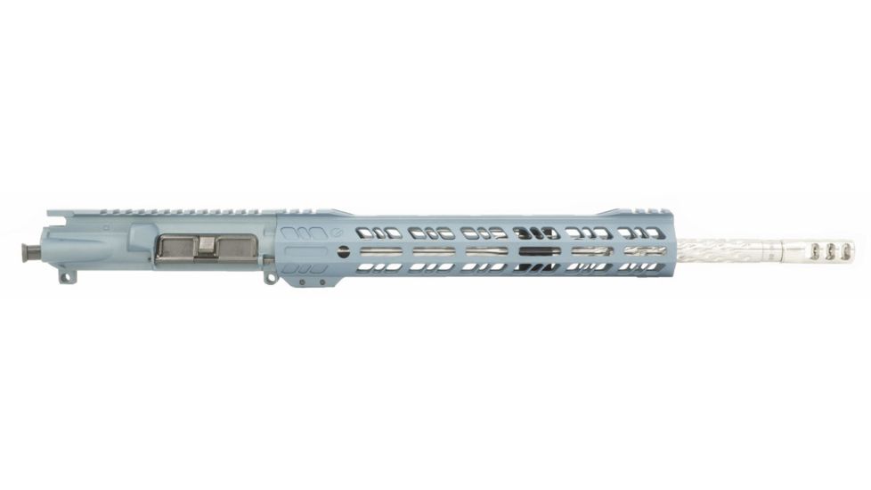 Grid Defense Complete Upper Receiver, Blue Titanium, GD16E14GDR556SSDD-BT