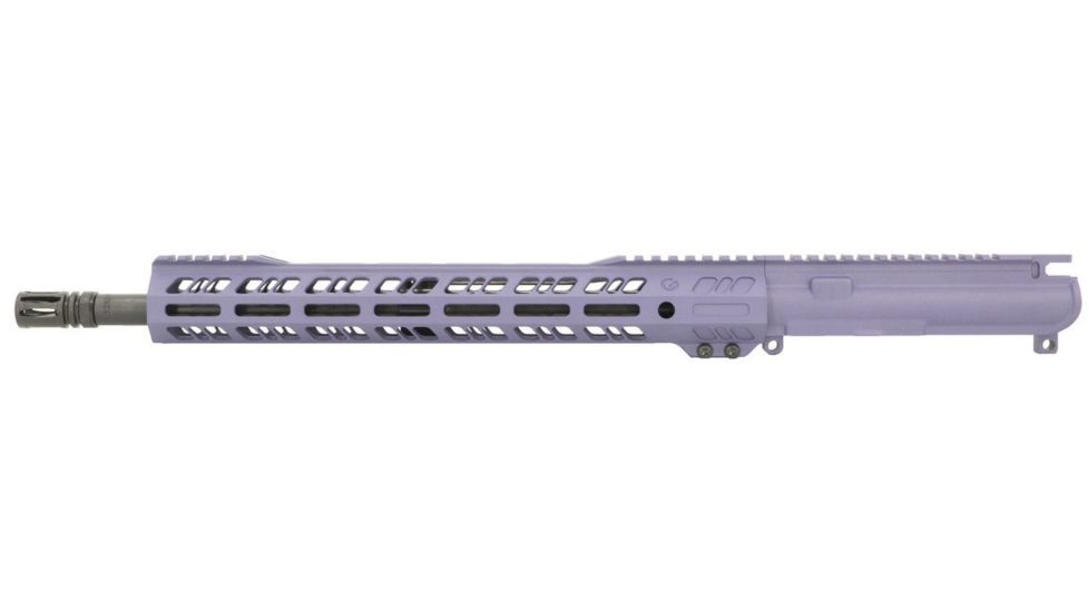 Grid Defense Complete Upper Receiver, 7.62x39, 16 inch, Carbine Length, 4150 Light HBAR Barrel, 1-10 Twist, 14 inch M-LOK Free Float Hand Guard, A2 Flash Hider, Tactical Grape, GD16E14GFR762GRP